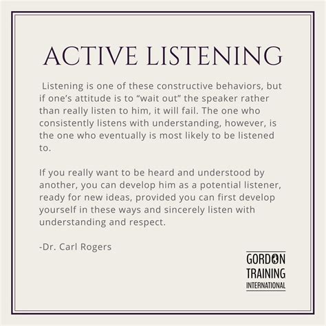 Activelistening Listening Gordonmodel Active Listening Acceptance