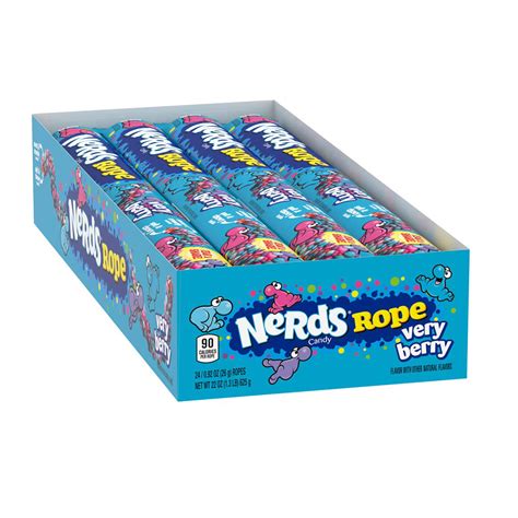 Nerds Rope Very Berry Candy 092 Ounce Package 24 Count Volt Candy