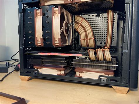 Nr200p W A Deshrouded Msi 3080 And 3d Printed Fan Ducts Rsffpc