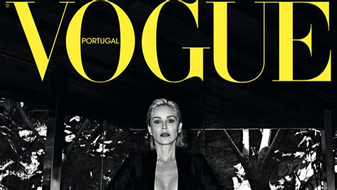 Sharon Stone Sexy Shooting Für Die Vogue Portugal