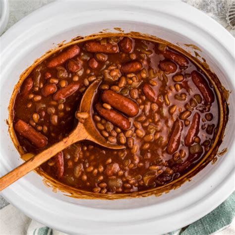 Slow Cooker Baked Beans And Little Smokies The Magical Slow Cooker