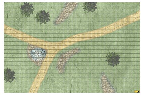Camelot Games. RPG Map, 24x36in, double sided