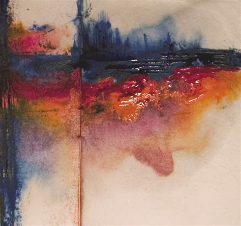 Abstract Art Watercolor Glistening Thoughts Watercolor