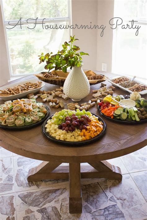 Your party determines your food choices. Throwing a Great Housewarming Party