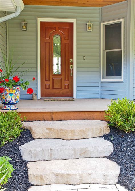 Adorable Front Porch Front Porch Stone Steps Front Steps Stone