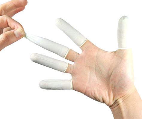 Disposable Latex Anti Static Protective Rubber Finger Cots 120 Pcs