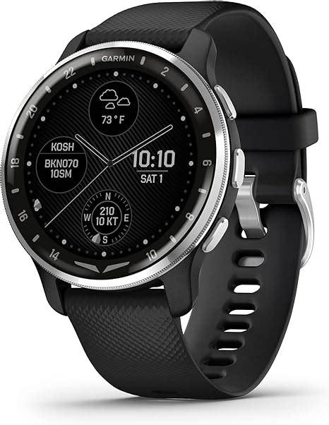 garmin d2™ air x10 smartwatch aviator touchscreen con gps tempo di aviazione chiamate e