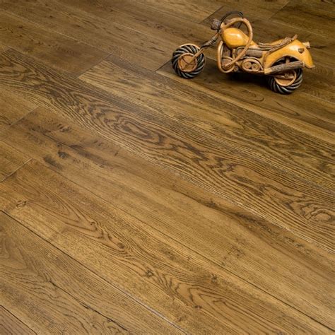 Timeless Engineered Flooring 185mm X 150mm Oak Handscraped Brandy 1