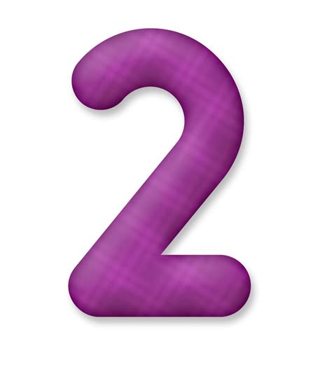 Zahl Nummer Number In Letters And Numbers Purple Color