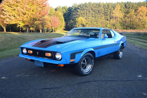 This Grabber Blue 1971 Mach 1 Cobra Jet Has Been Years In The Making