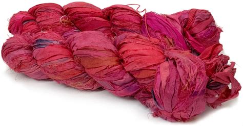Shades Of Rose Recycled Sari Silk Ribbon Yarn Ministry Of Yarn