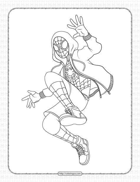 Miles Morales Spiderman Coloring Page Avengers Coloring Pages Porn Sex Picture