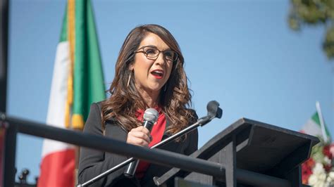 Columbus Day In Pueblo Rep Lauren Boebert Draws Support Protests