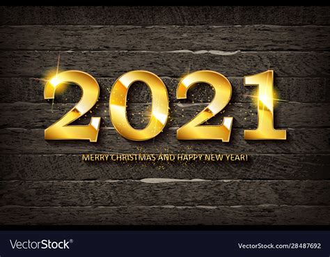 Happy New Year 2021 Design Royalty Free Vector Image