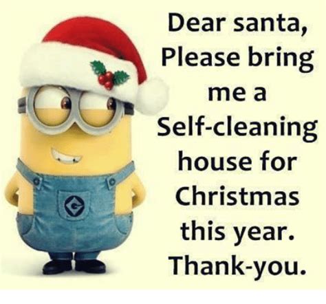 Dear Santa Please Bring Me A Self Cleaning House For Christmas This