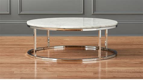 Smart Round Marble Top Coffee Table Cb2