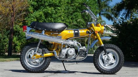 Find an old single cylinder honda of no more than 90cc, buy it and get it on the road for less than $300, and then travel 1000 miles in a week camping along the way. 1970 Honda Trail 70 | F1 | Phoenix • Glendale 2019