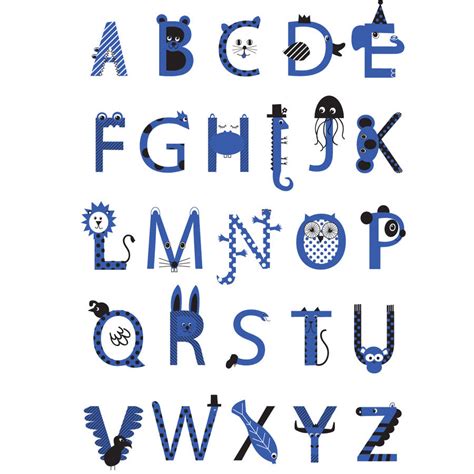 Animal Alphabet Print By Karin Åkesson Design