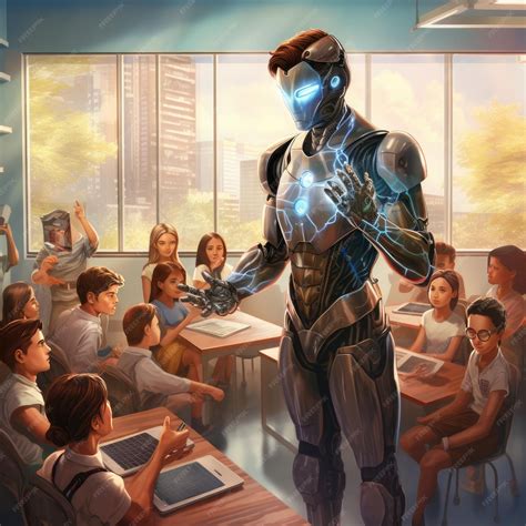 Premium AI Image | Embracing the Future An Illustration of a Robot