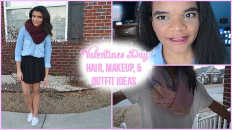 Get Ready With Me ♡ Valentines Day Hair Makeup And Outfit Ideas Youtube
