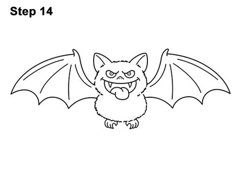 While doing this, begun to darken your likes you know are staying in your picture. How to Draw a Bat (Cartoon)