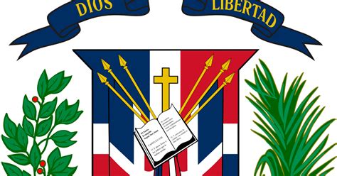 Solo Salva Cristo La Bandera Y El Escudo De República Dominicana