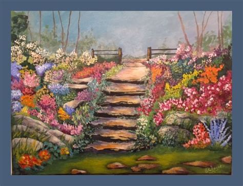 Garden Path By Barry Davies This Fun Painting Ia A Free Tutorial On