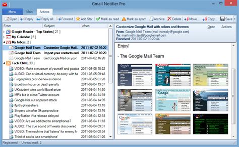 Скачать бесплатно Gmail Notifier Pro для компьютера под Windows