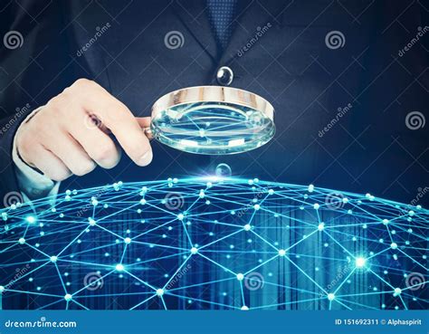 Discovery System Of Interconnection Of Network Stock Image Image Of