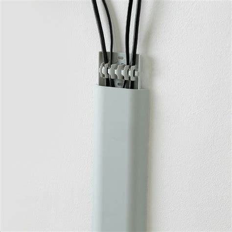 Cable Management Cover 7 Channel Wall Mount Cord Organizer Silicon