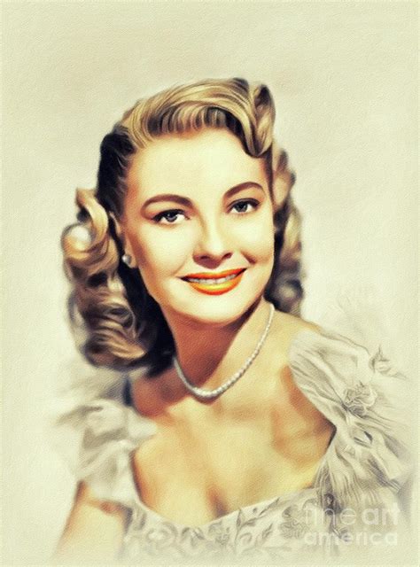 Lori Nelson Vintage Actress Painting By Esoterica Art Agency Pixels