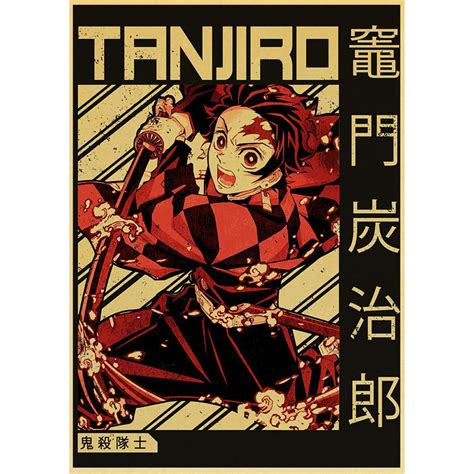 Kimetsu No Yaiba Poster Tanjiro Demon Slayer Storeandise Demon Slayer