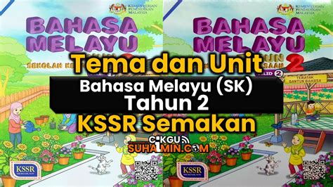 Tema dan Unit Bahasa Melayu SK Tahun 2 KSSR Semakan