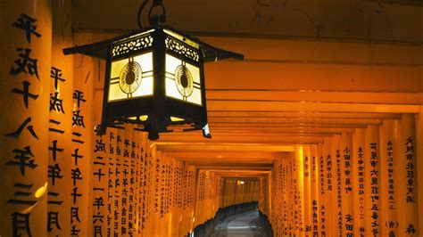 Japan Lanterns Shrine Kyoto Fushimi Inari Wallpaper 13656