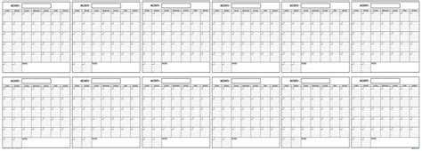 Yearly Wall Planner 36 X 100 Swiftglimpse Swift Calendars