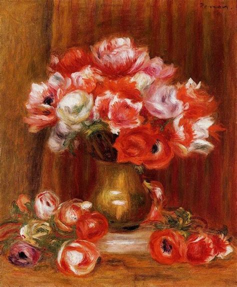 Pierre Auguste Renoir Anemones 3 Painting Best Paintings