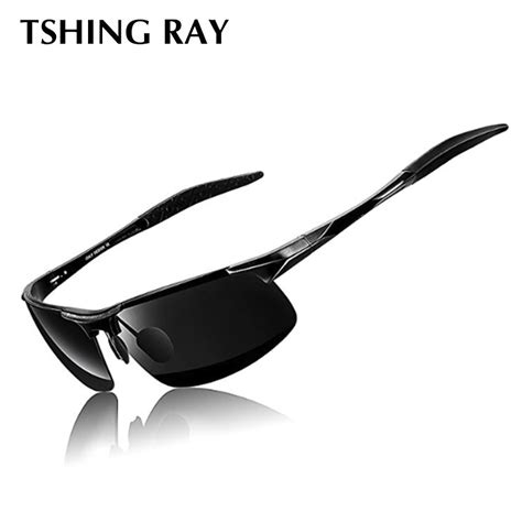 tshing ray aluminum magnesium polarized sunglasses men vantage rimless sun glasses male coating
