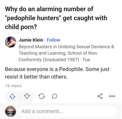 Why Do Adults In Control Of Websites Try To Silence My Knowledge Of Pedophilia Are They Trying