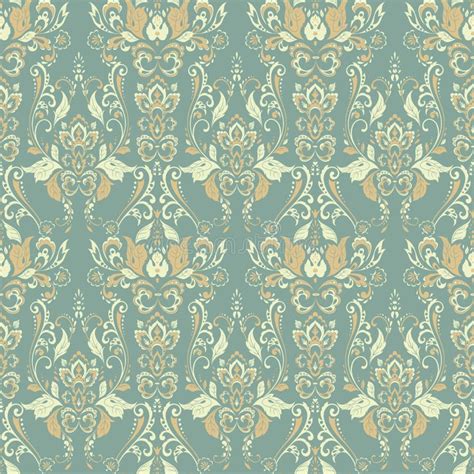 Vintage Floral Seamless Patten Classic Baroque Wallpaper Seamless