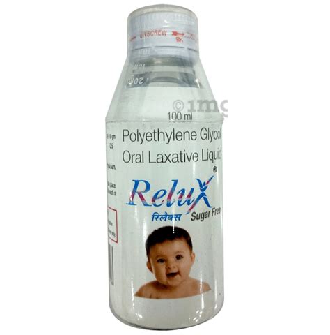 Relux Polyethylene Glycol Oral Laxative Liquid Sugar Free Buy Bottle Of 100 0 Ml Liquid At