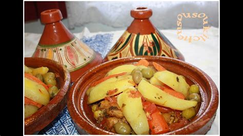 How to cure and season a tagine. Tajine Poulet et legumes/طاجين الدجاج والخضر Chicken ...