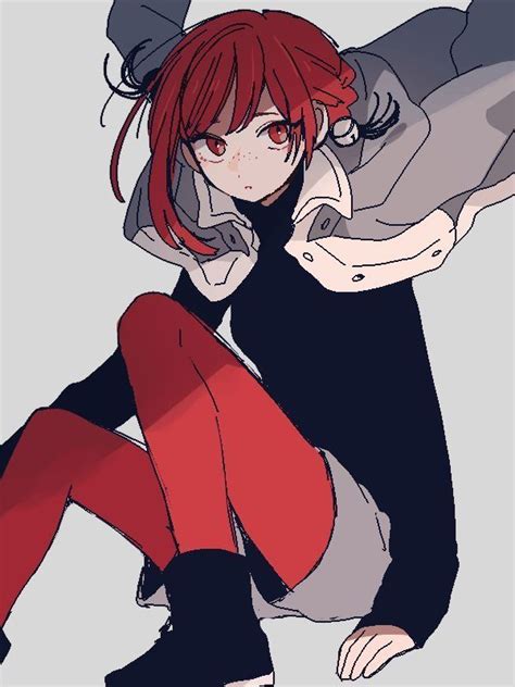Elegant Anime Girl Pfp Red Hair Seleran