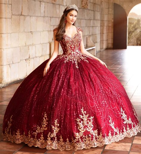 Princesa By Ariana Vara Pr21964 Quinceanera Dress In 2021 Red Quinceanera Dresses Quinceanera