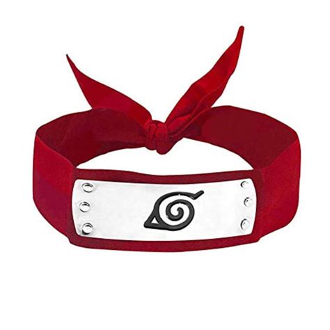 Naruto Cosplay Headband Ninja Konoha Headband Blue Red