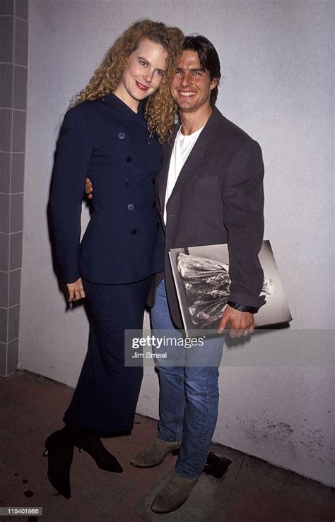 Nicole Kidman And Tom Cruise During Herb Ritts Exhibition Opening