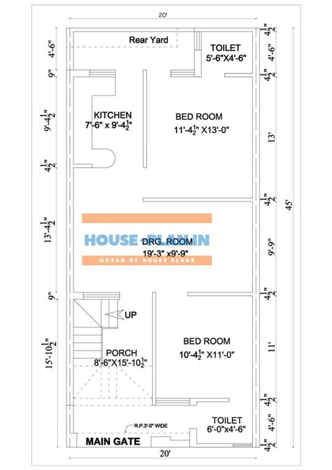 30x45 House Plan East Facing 30 45 House Plan Bedroom