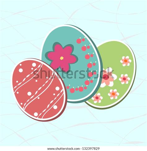 Easter Eggs Watercolor Texture Vector Background Stock Vector Royalty