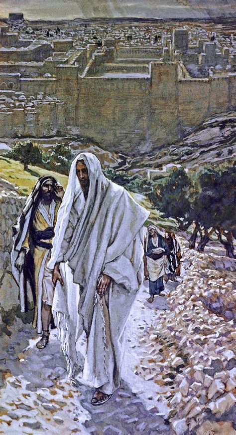 Jesus Goes Out To Bethany In The Evening By James Tissot Jesus Pictures Jesus Crucifixion