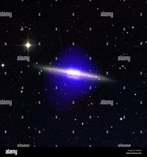 Barred Spiral Galaxy Ngc 5746 Stock Photo Alamy