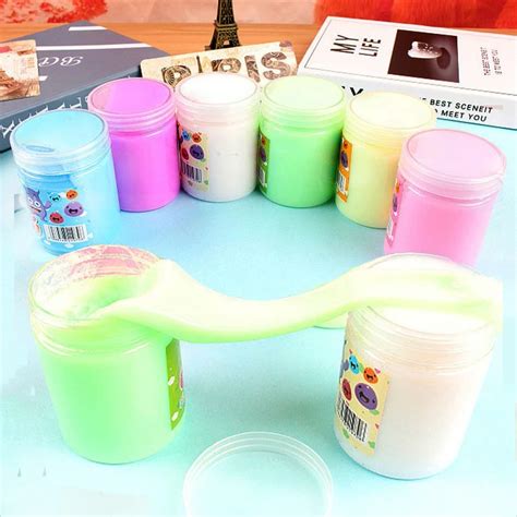 6 Color Rainbow Color Slime Plasticine Slime Fluffy Stress Relief Toy